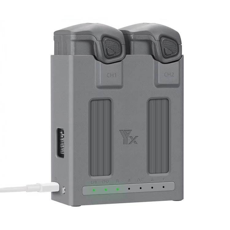 Cargador de doble canal YX para DJI Mavic 4 Pro, estación de carga simultánea con gestión de batería, Dual-Channel