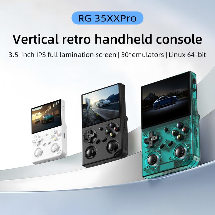 Consola portátil retro ANBERNIC RG 35XXPro con pantalla de 3,5 pulgadas y sistema operativo Linux de 64 bits., 64G+128G, 64G+256G