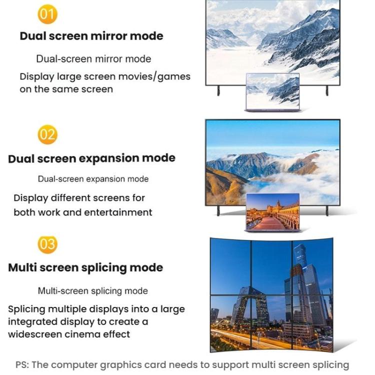 Cable de conversión DP a HDMI 8K 60Hz HD para conexión de TV y ordenador, cable de proyección y monitor., 1m, 2m
