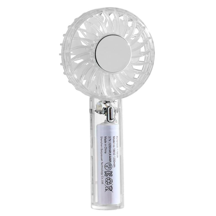 Ventilador portátil de mano transparente YL14 con conexión USB para exteriores., YL14