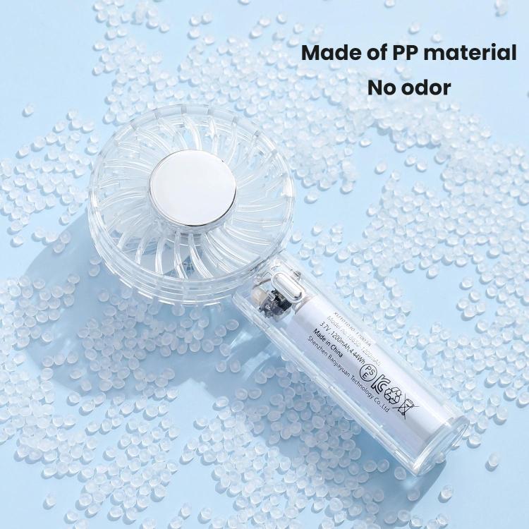 Ventilador portátil de mano transparente YL14 con conexión USB para exteriores., YL14