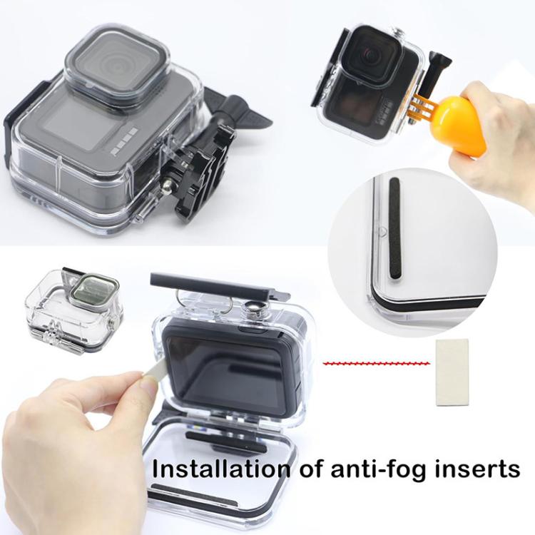 Kit de accesorios de buceo con filtro y carcasa impermeable para GoPro HERO12 Black /11 Black /10 Black /9 Black, For GoPro HERO12 Black /11 Black