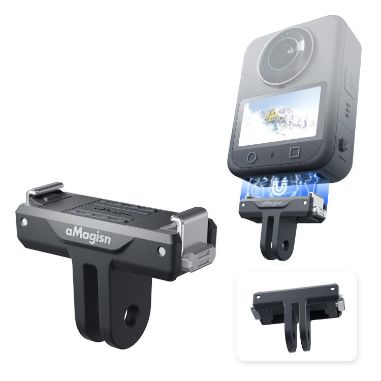 Adaptador magnético de liberación rápida aMagisn con base de plástico a presión para DJI Osmo 360/Action 5 Pro/4/3, AA25