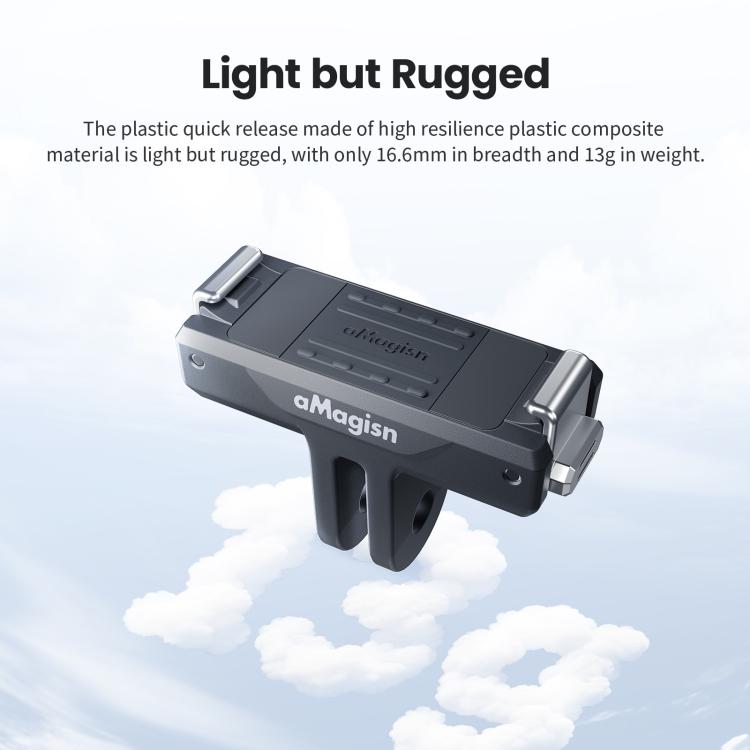 Adaptador magnético de liberación rápida aMagisn con base de plástico a presión para DJI Osmo 360/Action 5 Pro/4/3, AA25