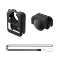 Juego de fundas de silicona aMagisn para la cámara DJI Osmo 360, con tapa para el objetivo y cordón para el cuello.