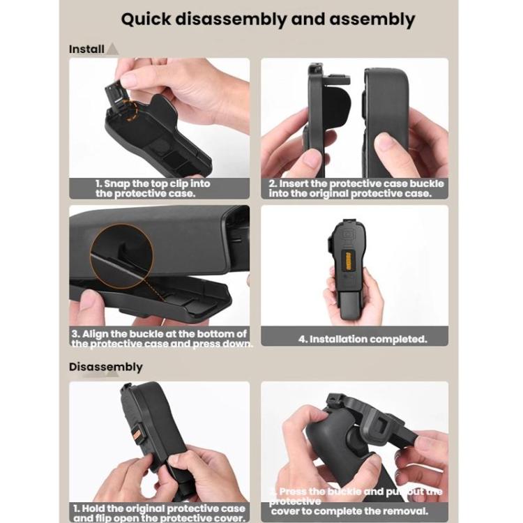 Cubierta protectora de lente y pantalla para el cuerpo del DJI OSMO POCKET 3 BRDRC