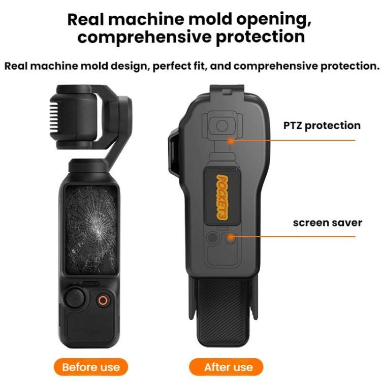 Cubierta protectora de lente y pantalla para el cuerpo del DJI OSMO POCKET 3 BRDRC