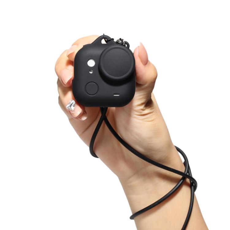 Funda de silicona y tapa de lente Insta360 GO Ultra con cordón, protector de cuerpo de cámara antiarañazos, Silicone Case & Lens Cap Set