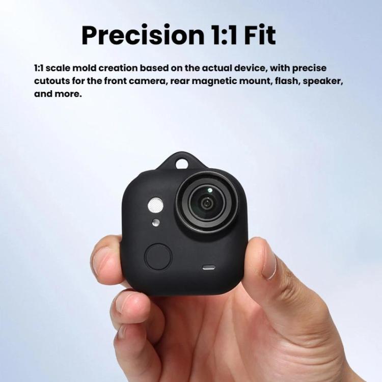 Funda de silicona y tapa de lente Insta360 GO Ultra con cordón, protector de cuerpo de cámara antiarañazos, Silicone Case & Lens Cap Set