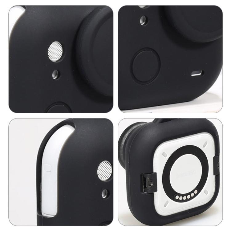 Funda de silicona y tapa de lente Insta360 GO Ultra con cordón, protector de cuerpo de cámara antiarañazos, Silicone Case & Lens Cap Set