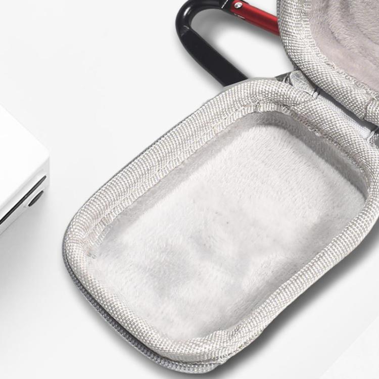 Funda de transporte Insta360 GO Ultra, bolsa de almacenamiento portátil de EVA a prueba de golpes con clip de mosquetón., Carrying Case Gray