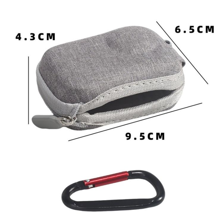 Funda de transporte Insta360 GO Ultra, bolsa de almacenamiento portátil de EVA a prueba de golpes con clip de mosquetón., Carrying Case Gray