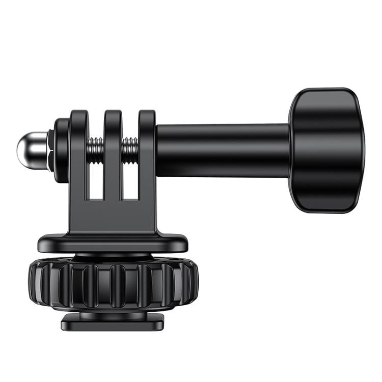 Adaptador VRIG AC24 de 1/4" con montura de zapata fría para cámara de acción, base de zapata fría para trípode externo de cámara.