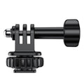Adaptador VRIG AC24 de 1/4" con montura de zapata fría para cámara de acción, base de zapata fría para trípode externo de cámara.