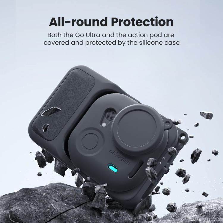 Funda protectora de silicona aMagisn para Insta360 Go Ultra. Carcasa de protección integral.