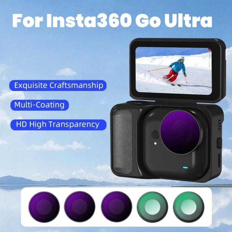 Accesorios para cámara con filtro de lente BRDRC para Insta360 Go Ultra, UV, CPL, ND16, ND8+ND16+ND32