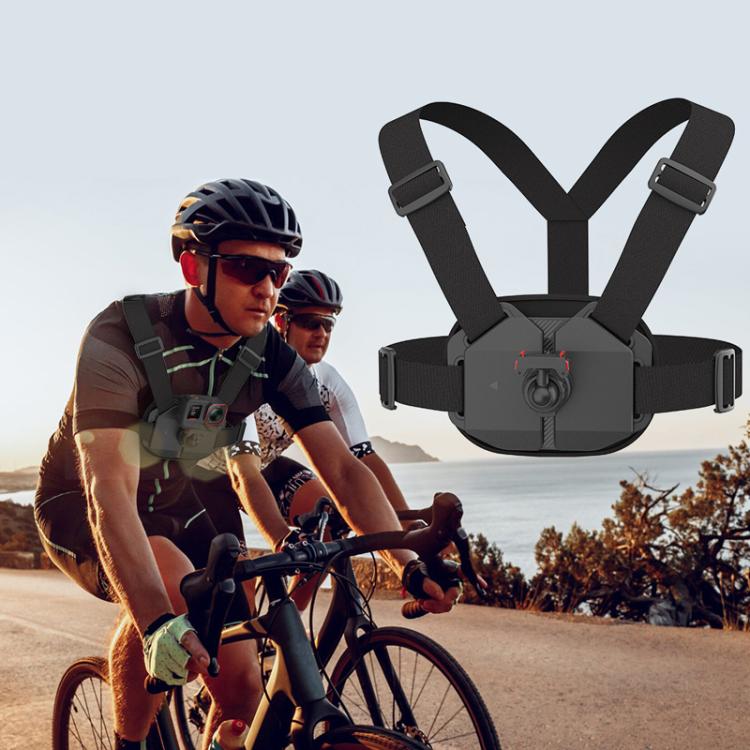 Arnés de pecho magnético universal de liberación rápida para cámaras de acción con grabación manos libres POV, Chest Mount