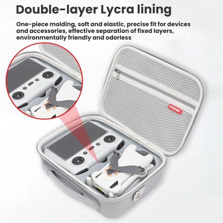 Bolsa de almacenamiento portátil impermeable y resistente a la presión WOKEMA, For DJI  Mini 2/ 2 SE, For DJI  Mini 3 / 3 Pro Without Screen, For DJI  Mini 3 / 3 Pro With Screen, For DJI  Mini 4 Pro Without Screen, For DJI  Mini 4 Pro With Screen