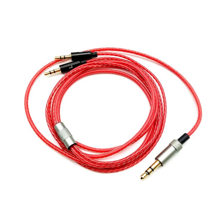 Cable de audio de repuesto para auriculares de 3,5 mm a doble 2,5 mm, compatible con Sol Republic Master Tracks HD V8 V10 V12 X3., 1.2m