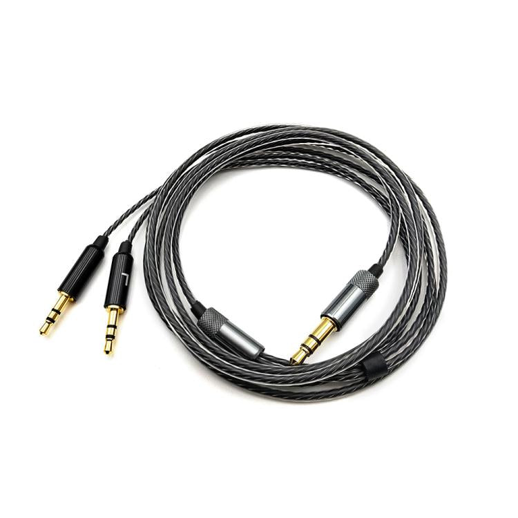 Cable de audio de repuesto para auriculares de 3,5 mm a doble 2,5 mm, compatible con Sol Republic Master Tracks HD V8 V10 V12 X3., 1.2m
