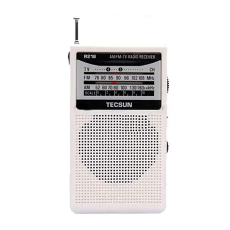 Radio portátil analógica de bolsillo TECSUN R-218 FM/AM/para campus, Standard No Battery
