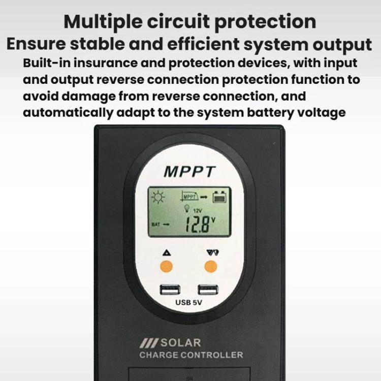 Controlador solar MPPT con reconocimiento automático de 12V/24V., SKA-10A, SKA-20A, SKA-30A, SKA-40A, SKA-50A, SKA-60A