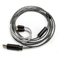 Cable de 1,2 m con conector USB tipo C a MMCX para auriculares Shure SE215 / SE315 / SE425 / SE535 / SE846, Inline Control, Standard