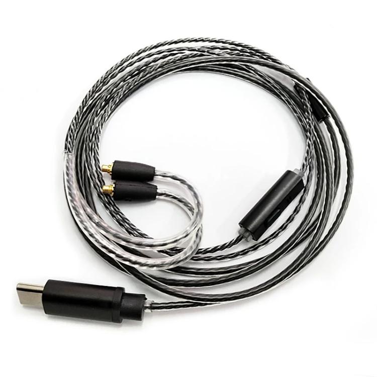 Cable de 1,2 m con conector USB tipo C a MMCX para auriculares Shure SE215 / SE315 / SE425 / SE535 / SE846, Inline Control, Standard
