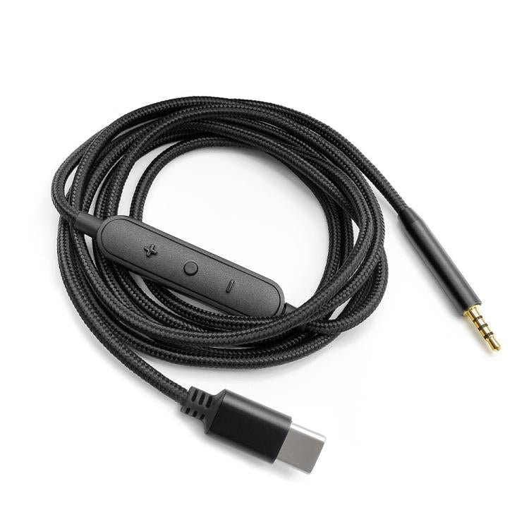 Cable de audio para auriculares de 1,5 m con conector USB-C a 2,5 mm para BOSE 700 QC25 QC35 OE2 SoundLink, Standard, Cable Control