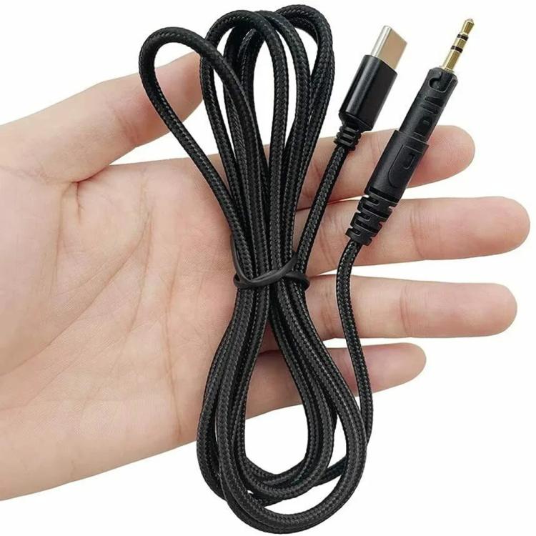 Cable de audio para auriculares de 1,5 m con conector USB-C a 2,5 mm para BOSE 700 QC25 QC35 OE2 SoundLink, Standard, Cable Control