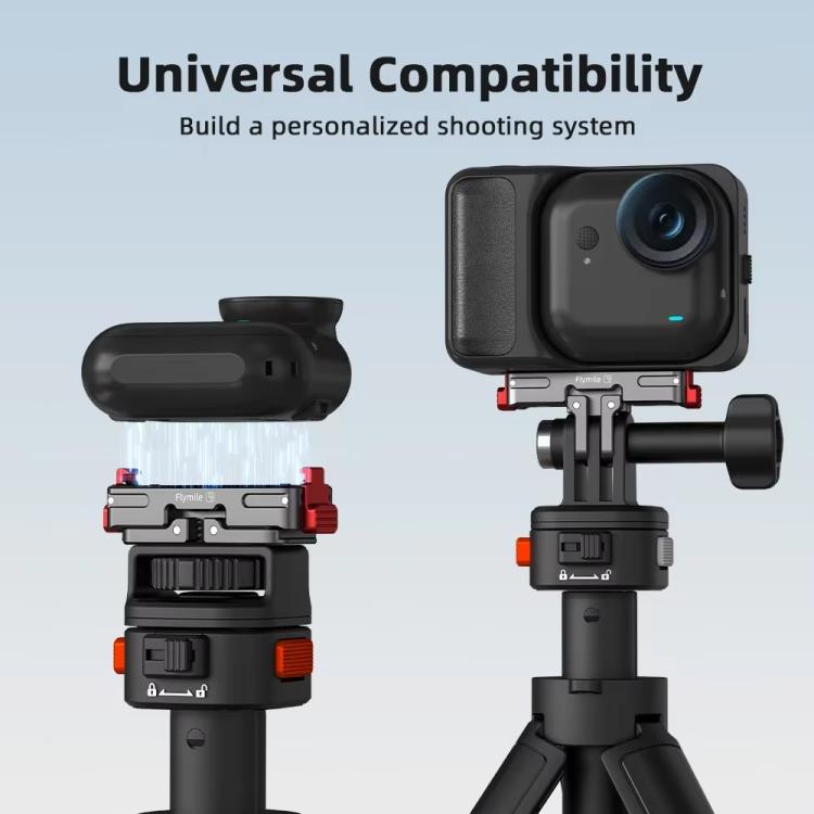 Adaptador magnético de liberación rápida Flymile para Insta360 Go Ultra. Accesorio de extensión de montaje de aleación de aluminio., Go Ultra