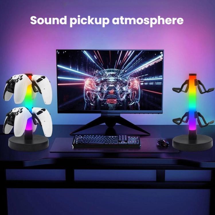 Soporte para auriculares con luz ambiental y controlador de juegos RGB KBB-81, Wired Control, Wired Control+Remote Control, Wired Control+Remote Control+Bluetooth App