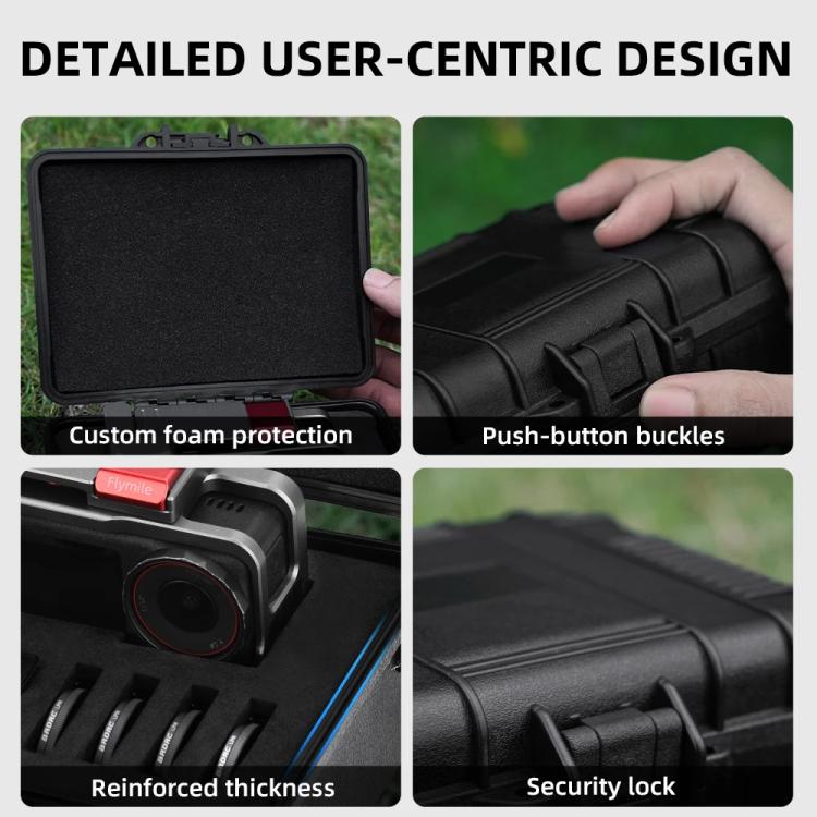Estuche de transporte Flymile para organizador de almacenamiento de kits de fotografía callejera DJI Action 5 Pro/4/3, Safety Box