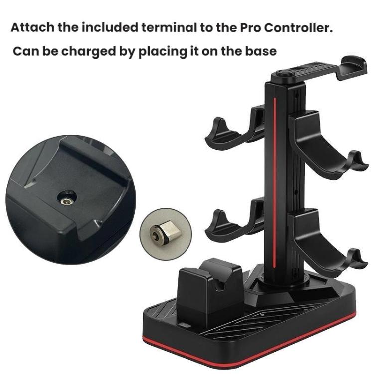 Soporte de almacenamiento y carga para auriculares del mando Nintendo Switch 2 Pro