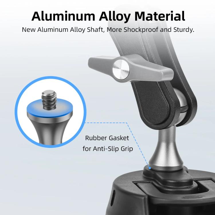 Soporte universal para coche Flymile con ventosa para cámaras de acción, giratorio 360 grados, lavable y reutilizable. Soporte para salpicadero o parabrisas., Only  Mount, With Extension Rod
