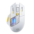 Ratón inalámbrico Bluetooth Inphic para oficina y juegos con carga LED., Dual Mode White, Tri-Mode Black, Tri-Mode White