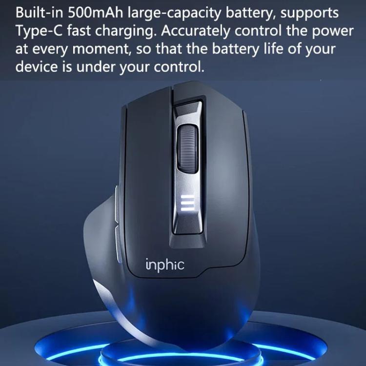 Ratón inalámbrico Inphic M9 2.4G para negocios, oficina y hogar, ergonómico y silencioso., M9