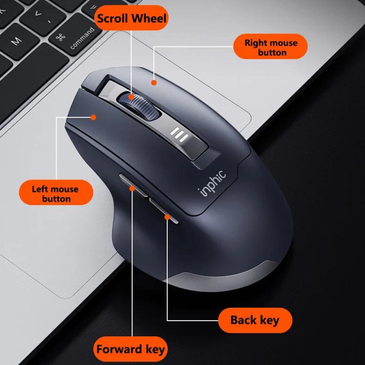 Ratón inalámbrico Inphic M9 2.4G para negocios, oficina y hogar, ergonómico y silencioso., M9