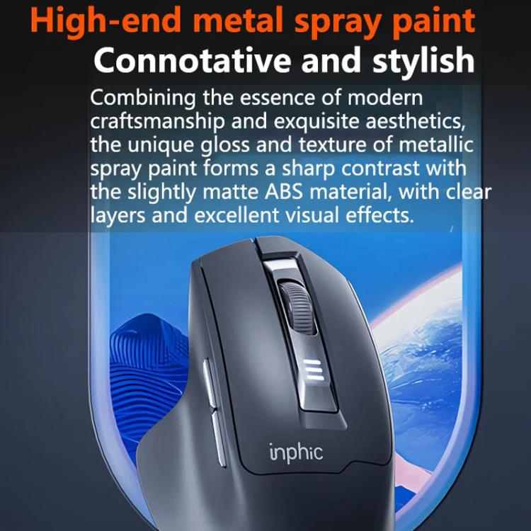 Ratón inalámbrico Inphic M9 2.4G para negocios, oficina y hogar, ergonómico y silencioso., M9