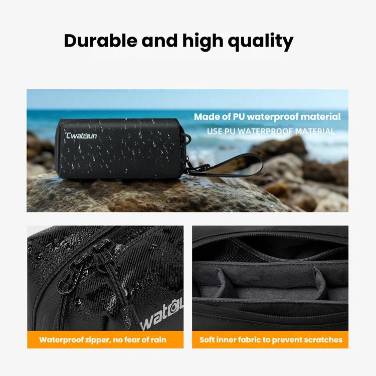Bolsa de almacenamiento pequeña Cwatcun D240 para DJI Osmo Pocket 3, bandolera portátil impermeable para cámara deportiva., D240