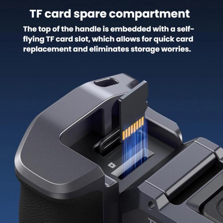 Kit de empuñadura para cámara TELESIN para GoPro HERO9 Black / HERO10 Black / HERO11 Black / HERO12 Black / HERO13 Black, Without Camera Cage, With Camera Cage