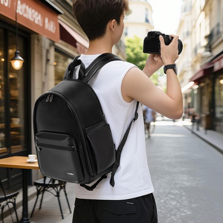 Mochila de hombro mediana impermeable para cámara Cwatcun D125, estilo casual., Medium
