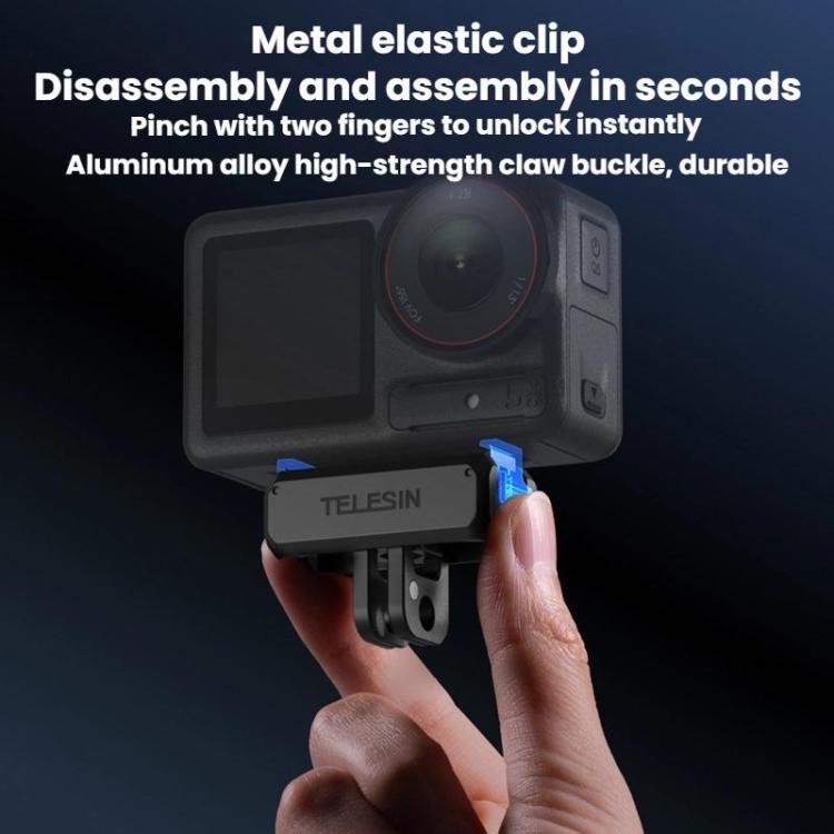 Adaptador magnético TELESIN para DJI Osmo Action 3 / 4 / 5 Pro, For DJI Osmo Action 3 / 4 / 5 Pro