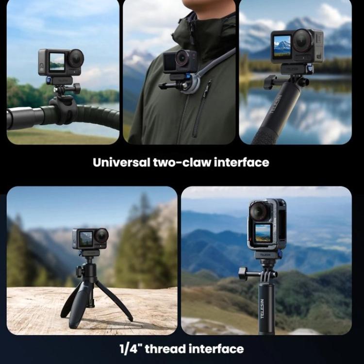 Adaptador magnético TELESIN para DJI Osmo Action 3 / 4 / 5 Pro, For DJI Osmo Action 3 / 4 / 5 Pro