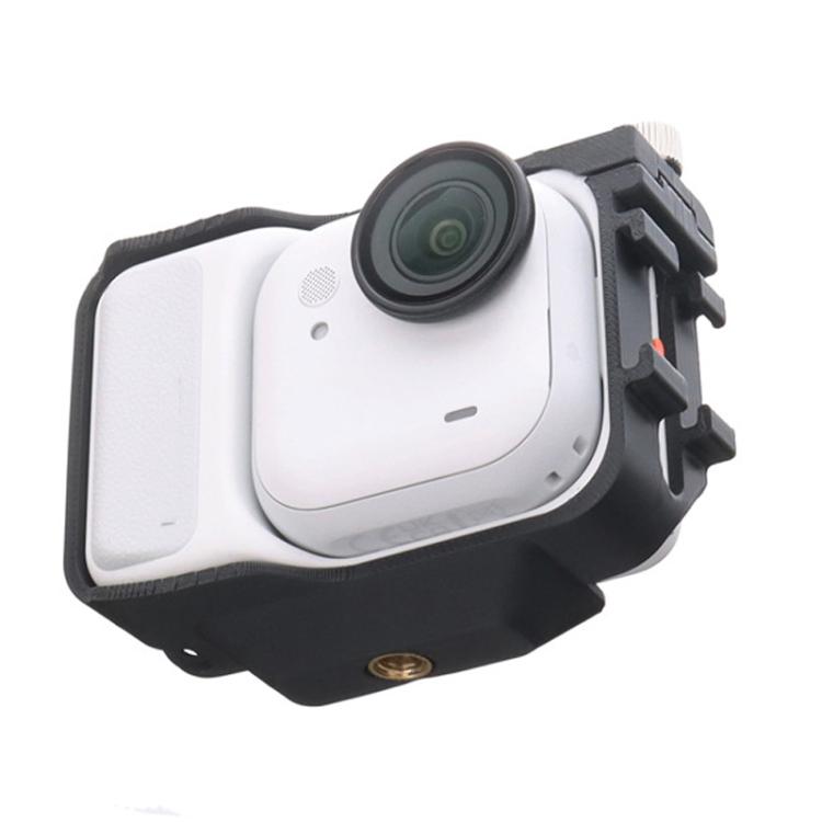 Jaula de expansión para PC Insta360 GO Ultra con orificio para tornillo de 1/4 de pulgada y soporte para zapata fría