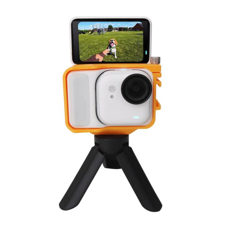 Jaula de expansión para PC Insta360 GO Ultra con orificio para tornillo de 1/4 de pulgada y soporte para zapata fría