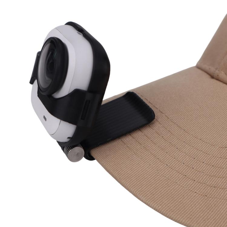 Clip de montaje para gorra Insta360 GO Ultra, soporte de fijación ajustable para visera de gorra para filmación en primera persona.