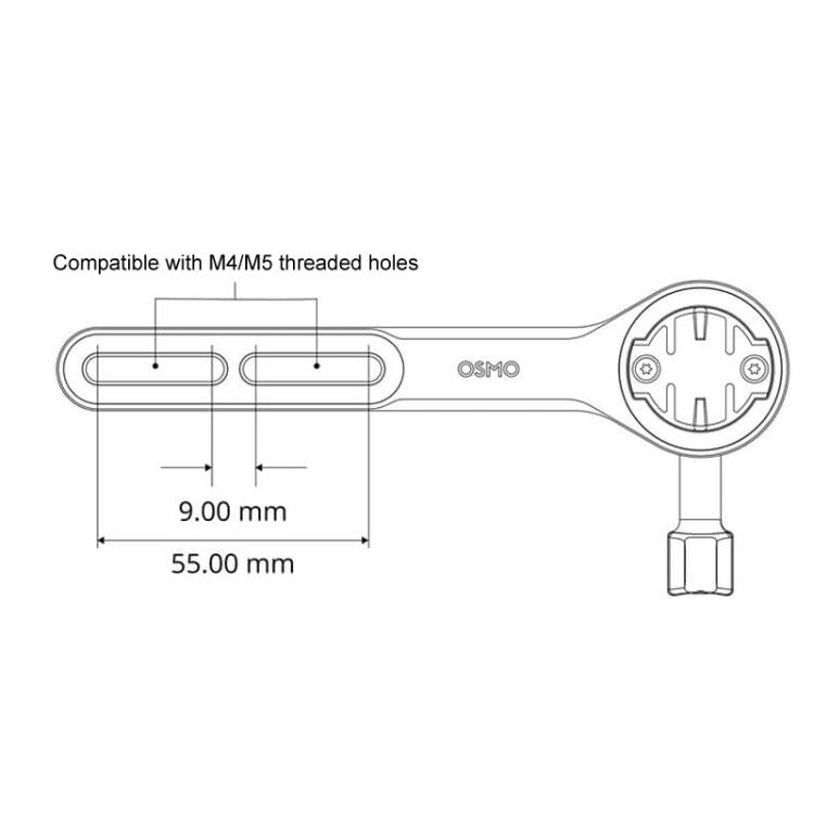 Kit de montaje multifuncional original para bicicleta con manillar integrado para DJI Osmo, For Integrated Handlebars