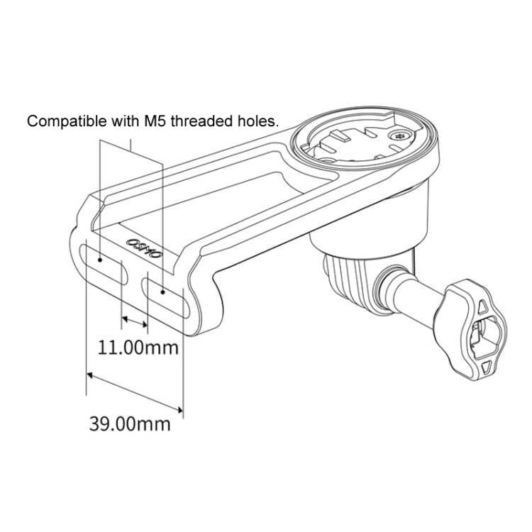 Kit de montaje multifuncional original para bicicleta con manillar independiente para DJI Osmo, For Independent Handlebars
