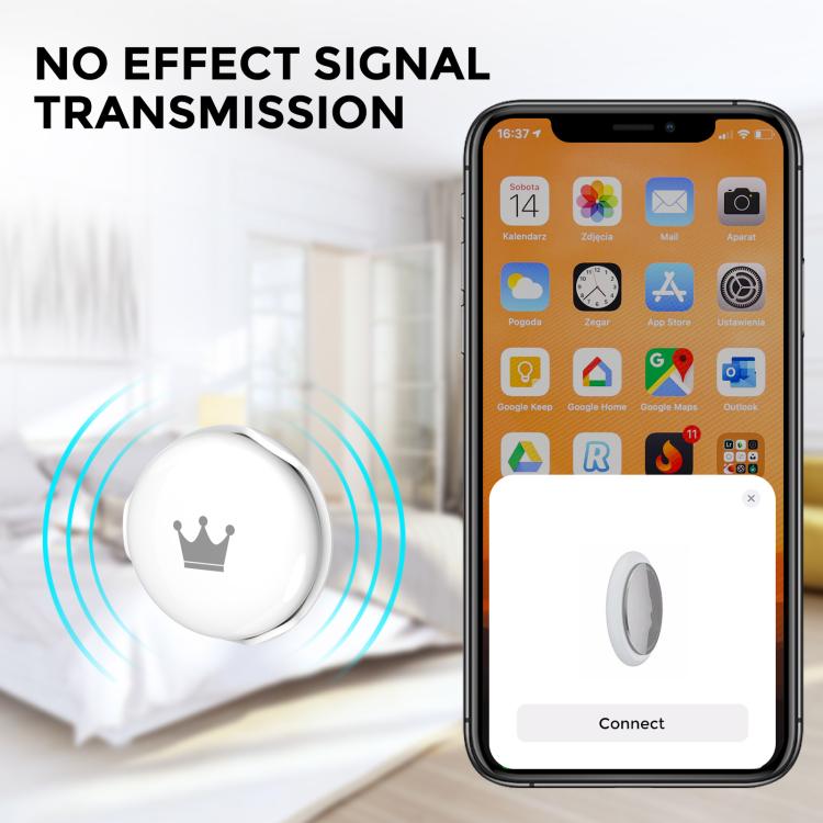 Funda protectora AhaStyle PT159 de ABS rígido con cierre a presión para AirTag de 2.ª generación / AirTag de 1.ª generación, con sistema de prevención de pérdidas.